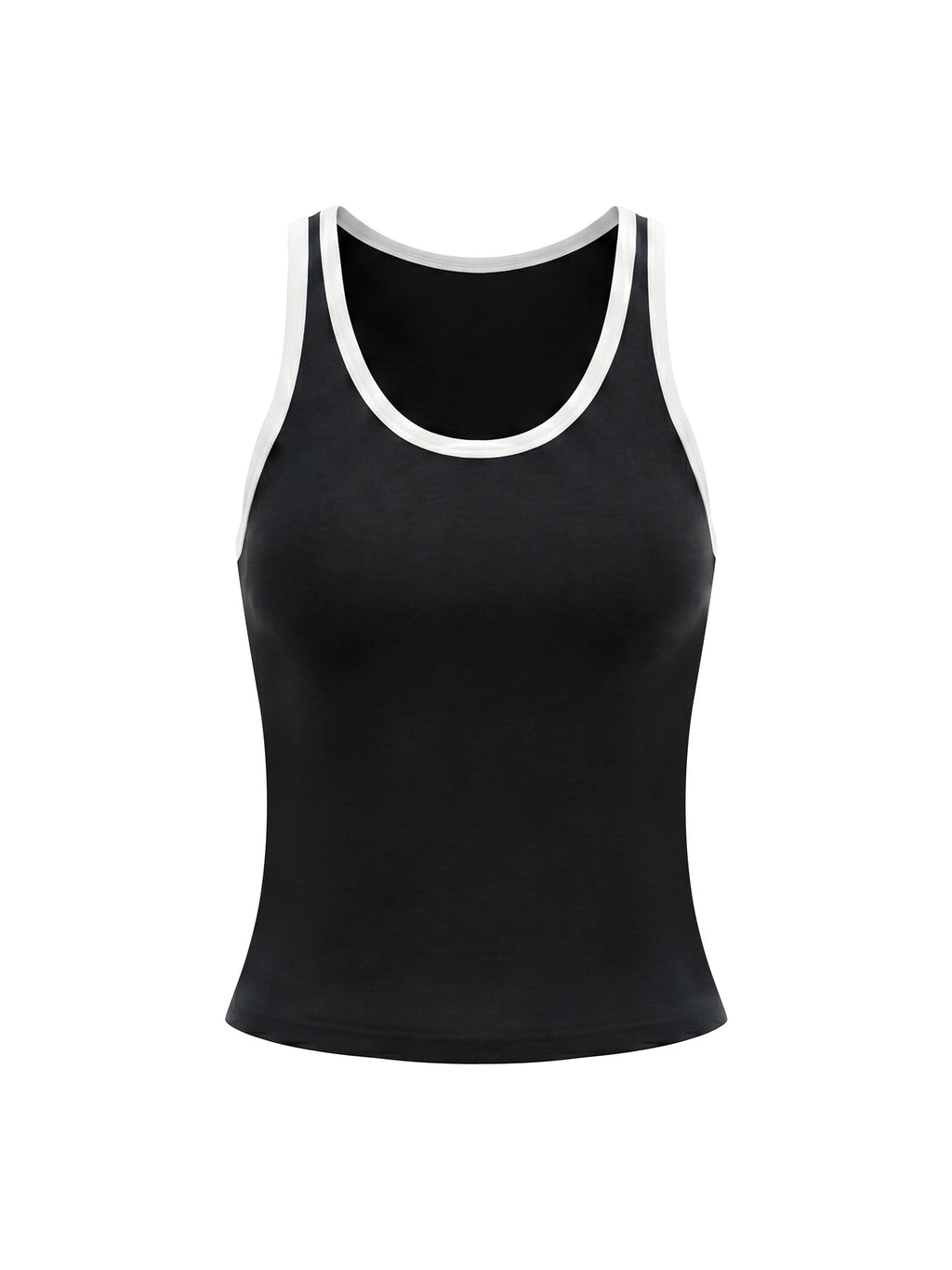 Women's Color Block Cropped Tank Top