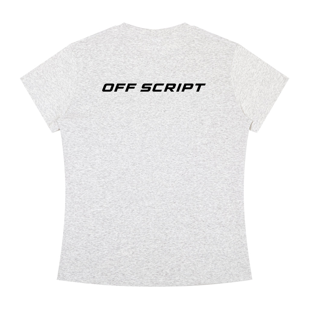 Drop Bear Women's Slim Fit Crewneck T-Shirt - Oat Gray back