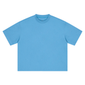 Sky Blue Unisex Boxy Oversized T-Shirt front view