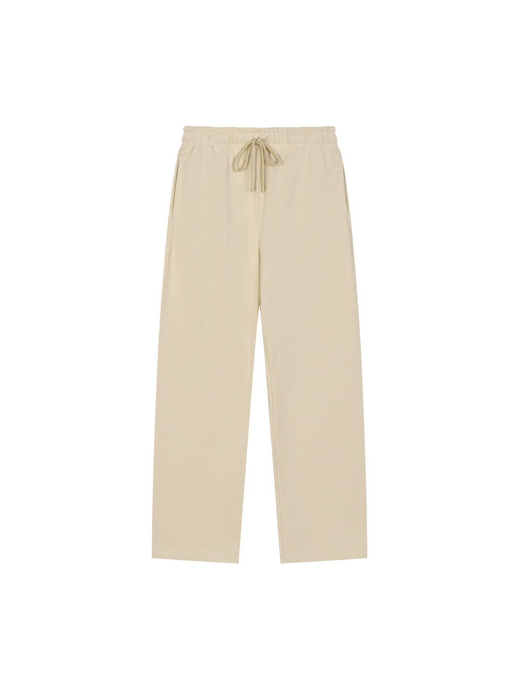 Solid Colour Straight-Leg Sweatpants