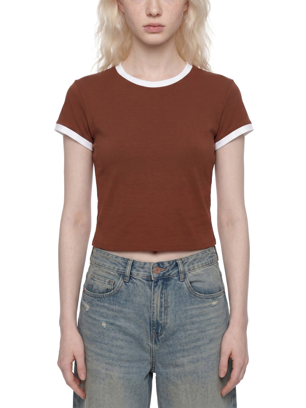 Women's Slim Color Block T-Shirt