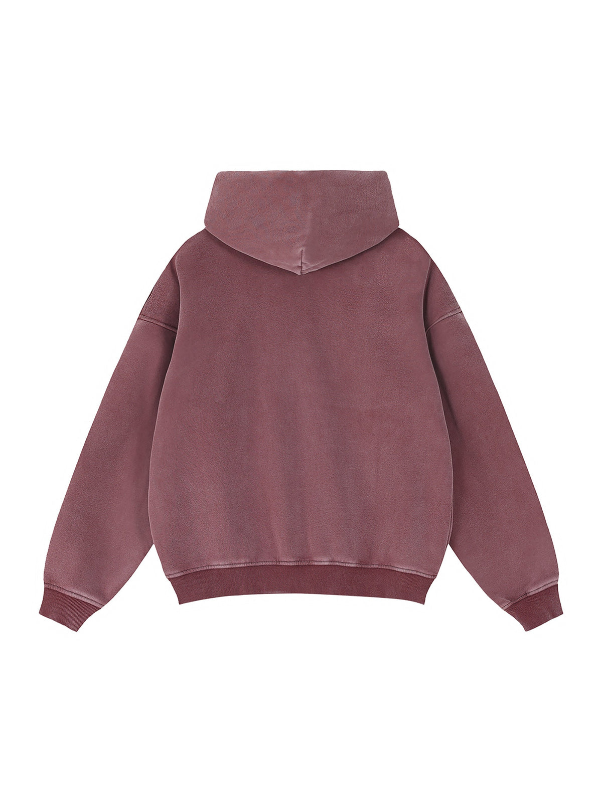 Zip-Through Boxy Fleece Hoodie