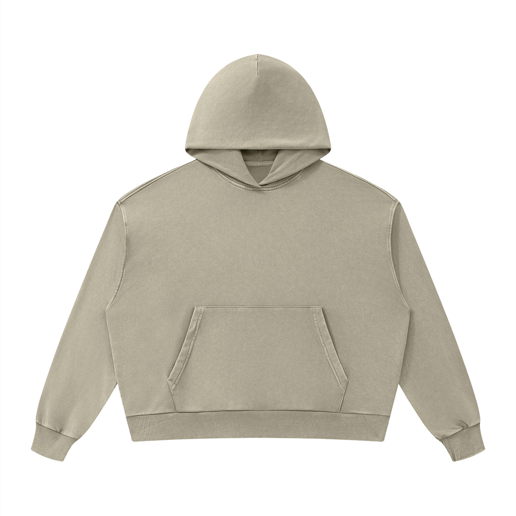 Unisex Mineral Wash Boxy Hoodie