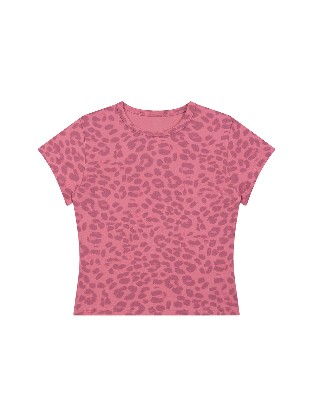 Women’s Leopard Print Crop T-Shirt