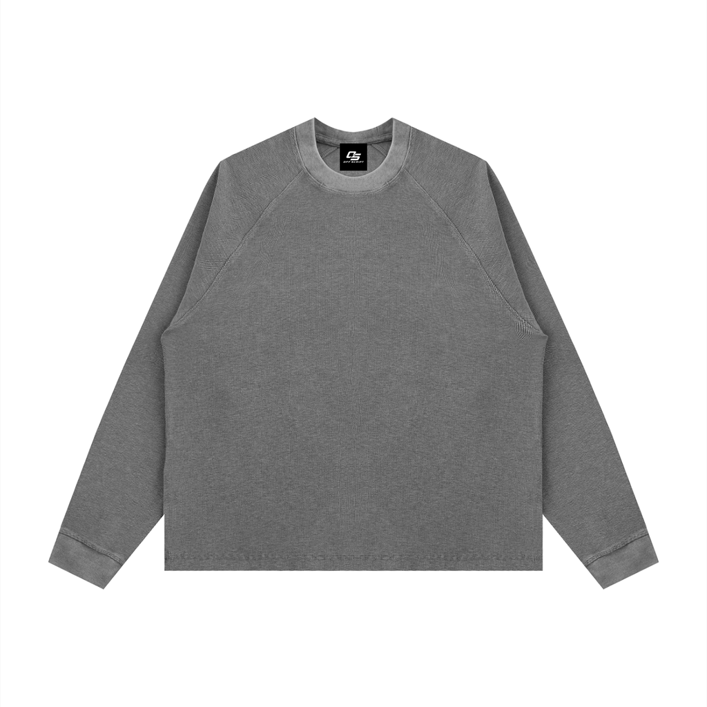 Unisex Vintage Wash Boxy Waffle T-Shirt