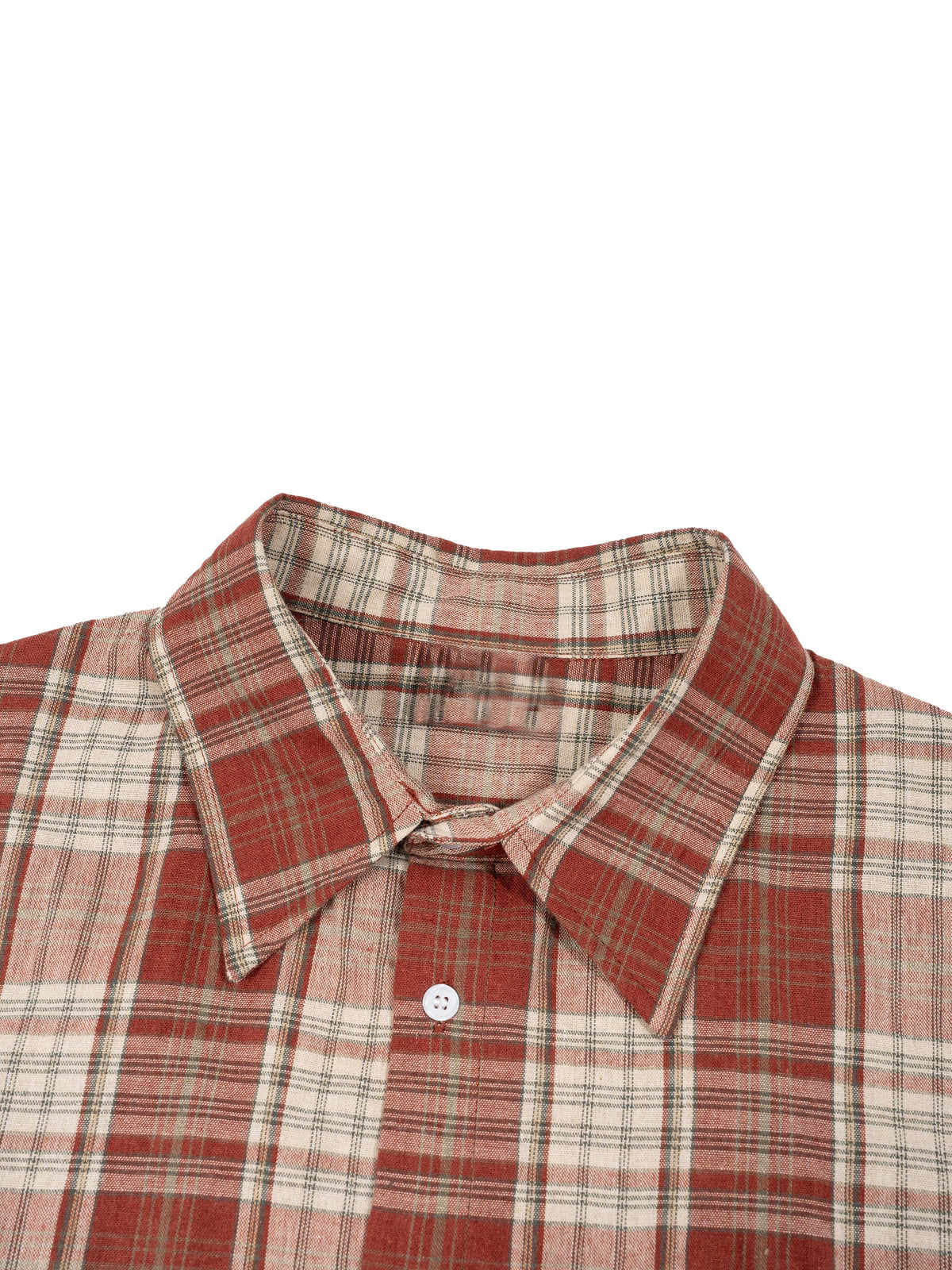 Unisex Plaid Boxy Short Sleeve Shirt
