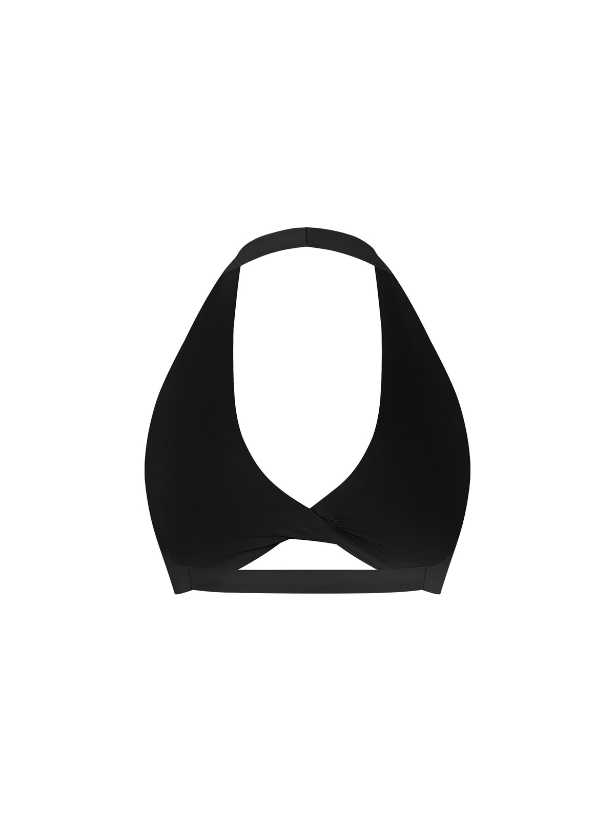 Women's Pleated Halter Sports Bra