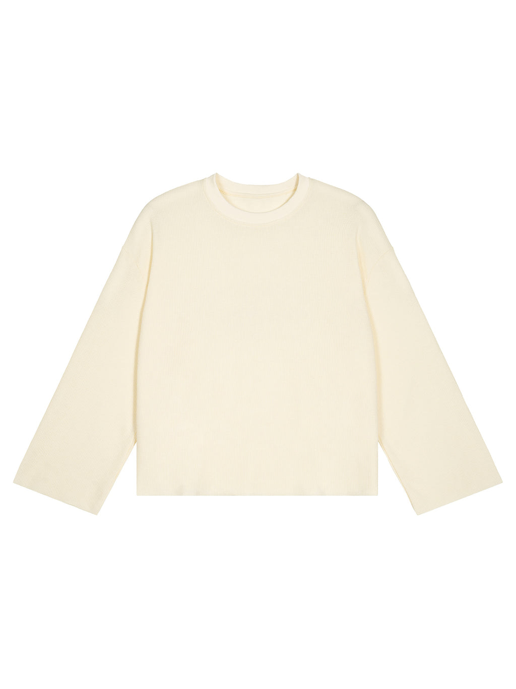 Unisex Waffle Raw Edge T-Shirt