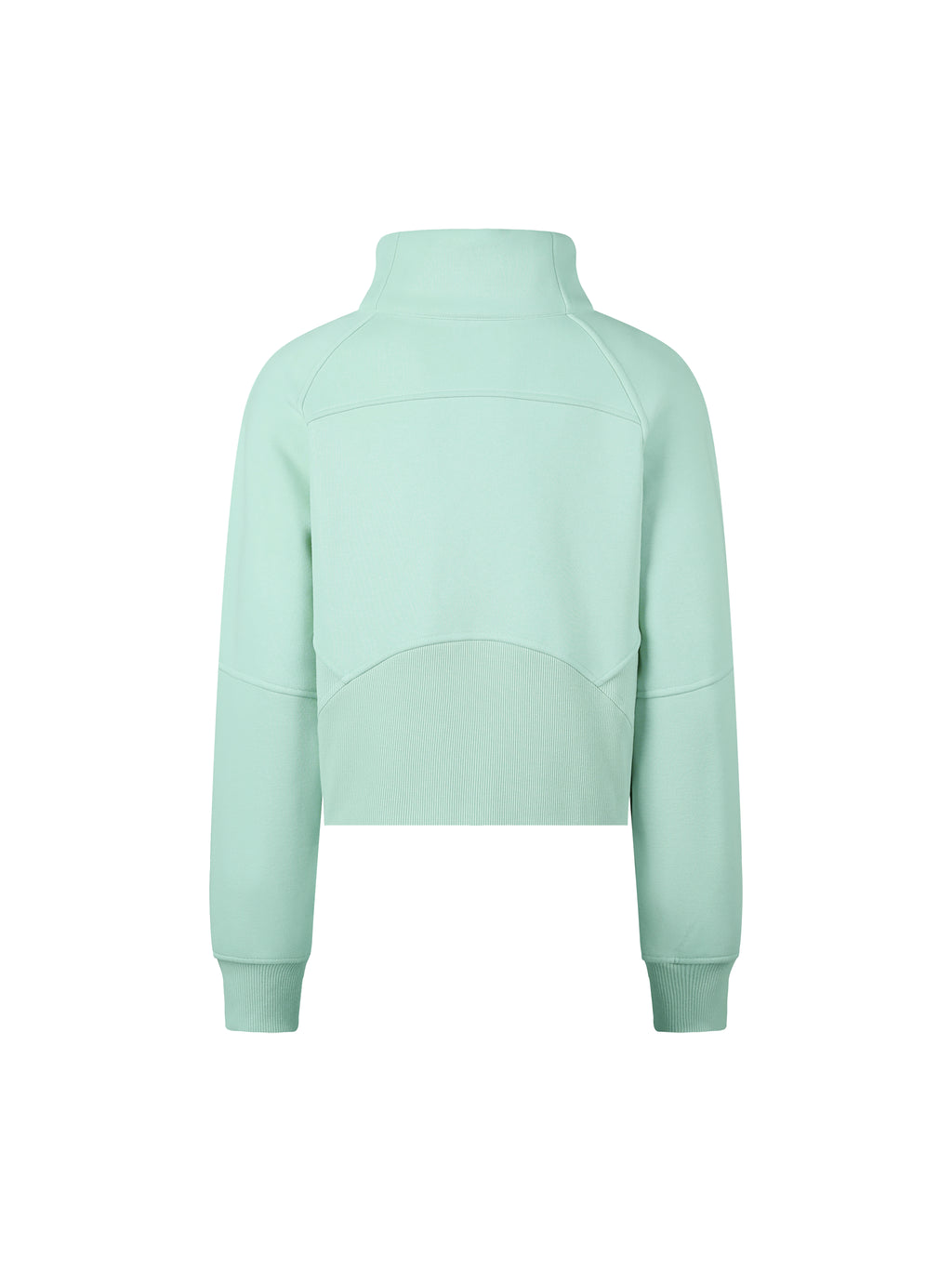 Cropped Half-Zip Sweatshirt