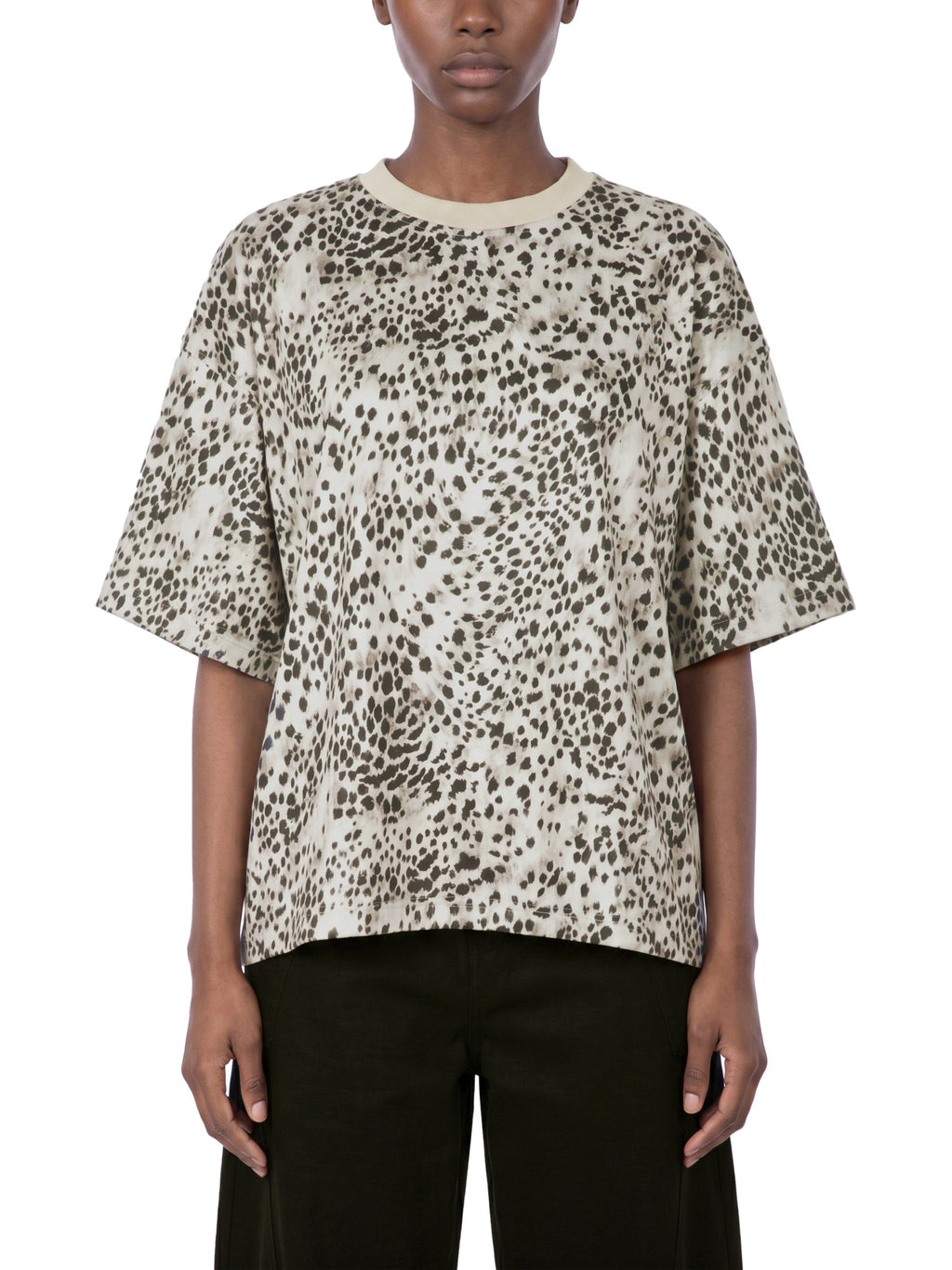 Unisex Leopard Print Boxy T-Shirt