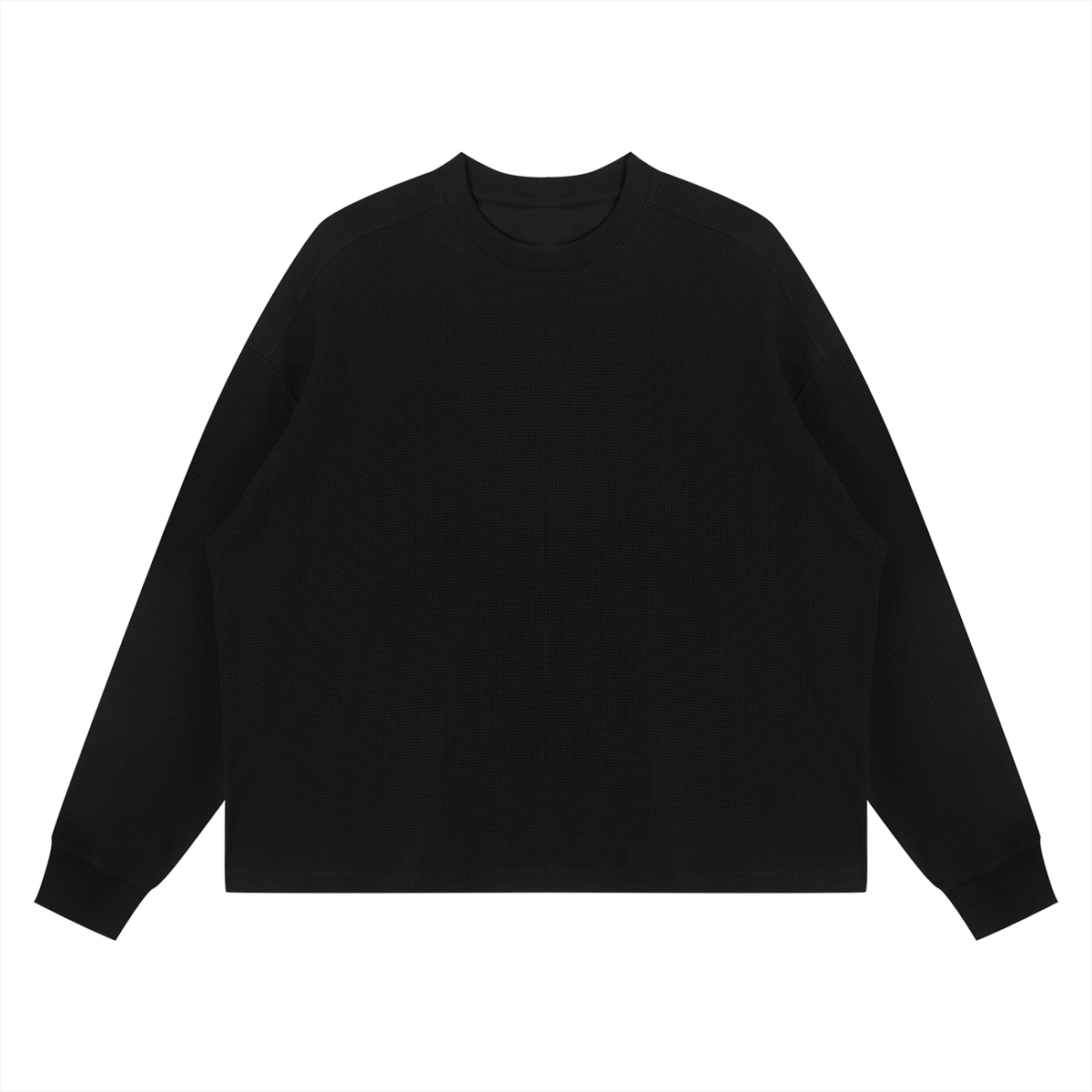Unisex Waffle Boxy Long Sleeve T-Shirt