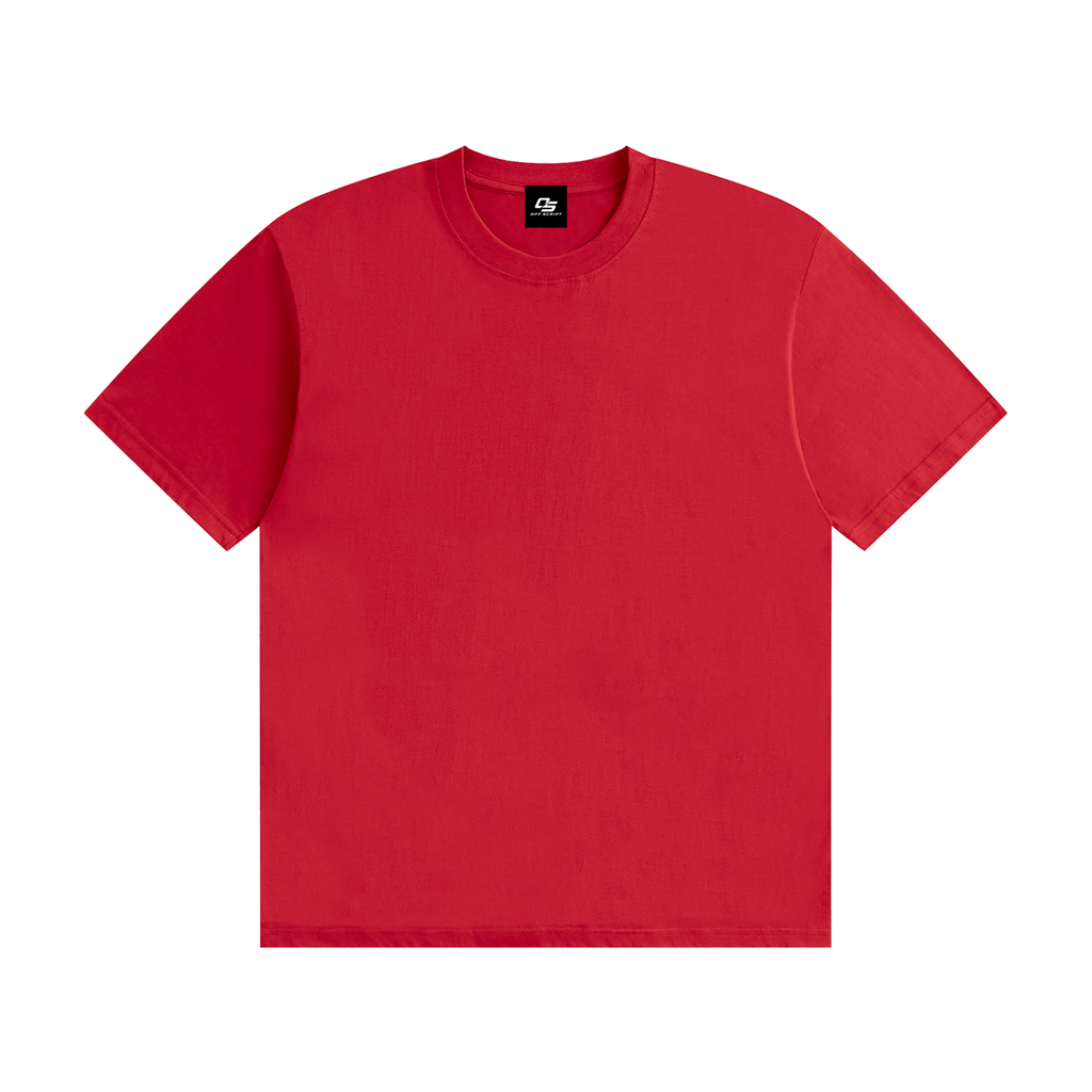 Red Unisex Seamless Cotton T-Shirt front view