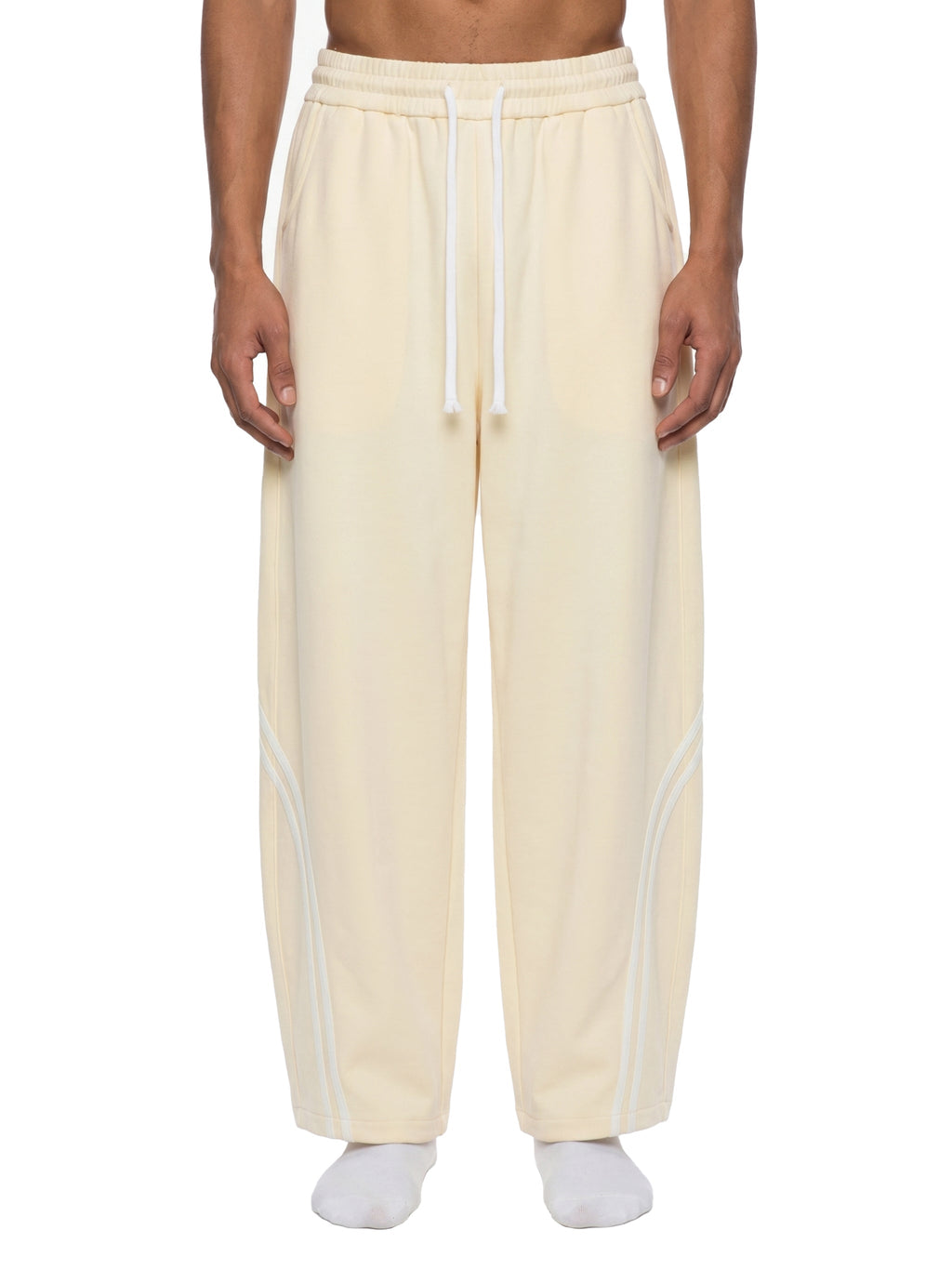 Unisex Wide Leg Piping Sweatpants