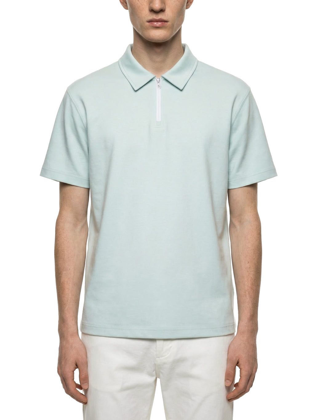 Unisex Quarter-Zip Polo Shirt