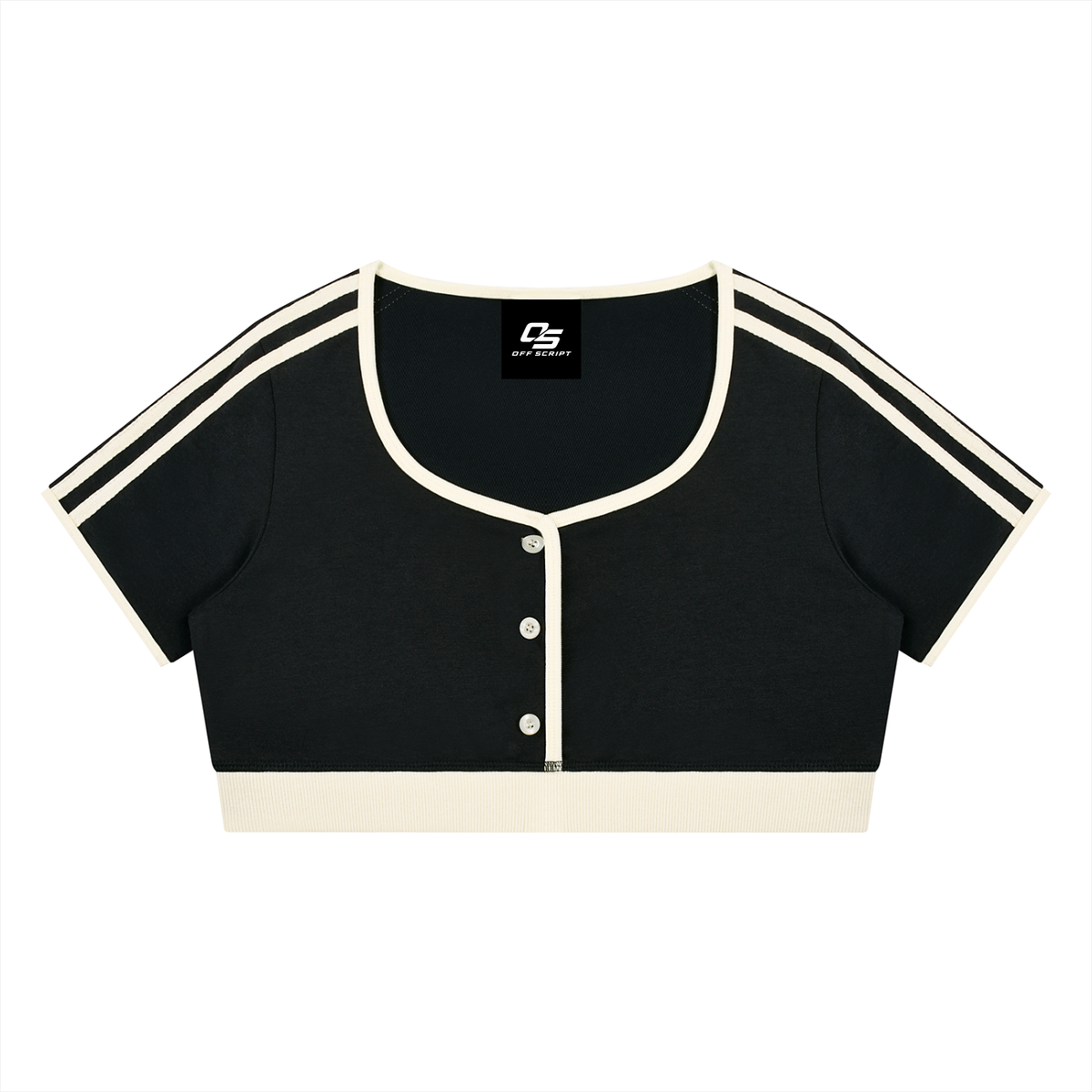 Women’s Color Block Crop T-Shirt