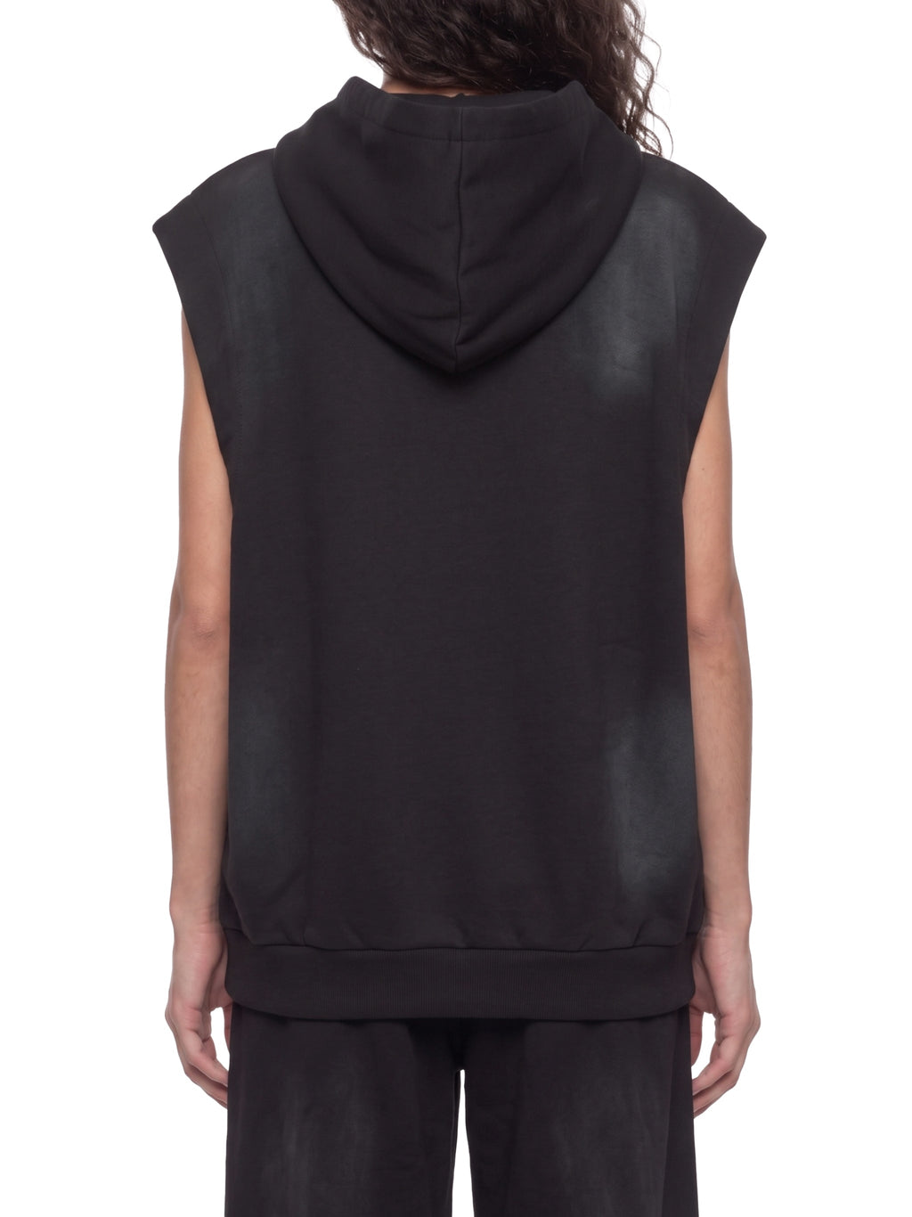 Vintage-Wash Sun-Fade Sleeveless Hoodie
