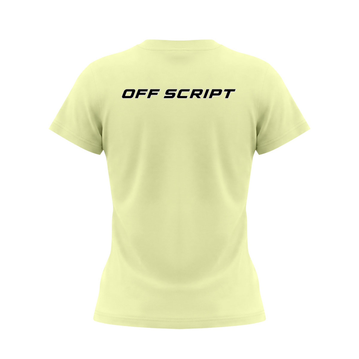 Drop Bear Women's Slim Fit Crewneck T-Shirt - Light Green back 3D mockup
