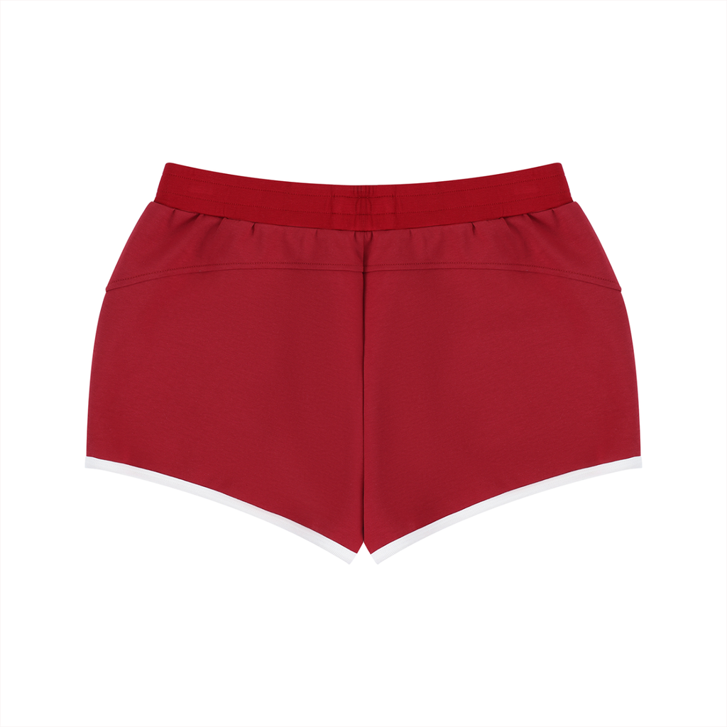 Off Script Women’s Retro Contrast-Binding Shorts