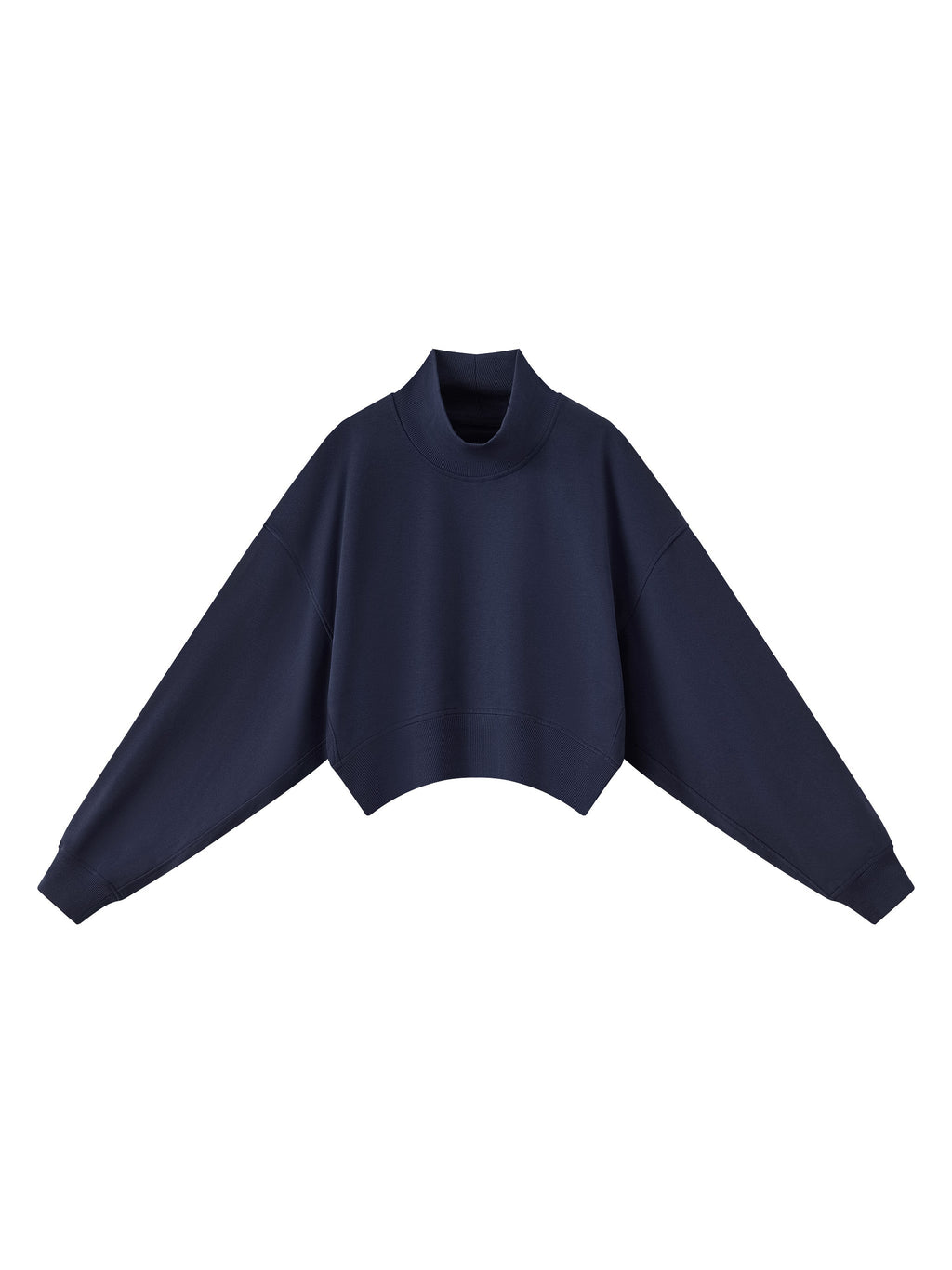 Women's Crop Mock Neck Sweatshirt