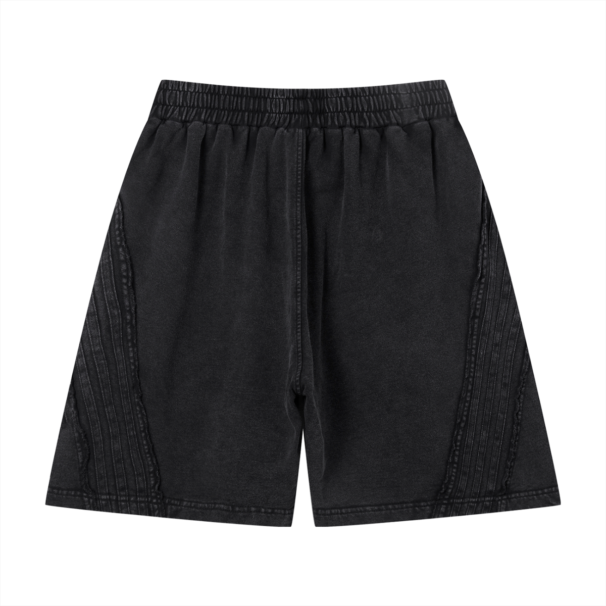 Unisex Vintage Wash Raw Edge Shorts