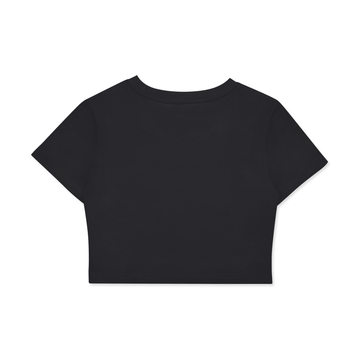 Heart Crusher women's fitted crop graphic T-shirt in Black Beauty – alternate garment view