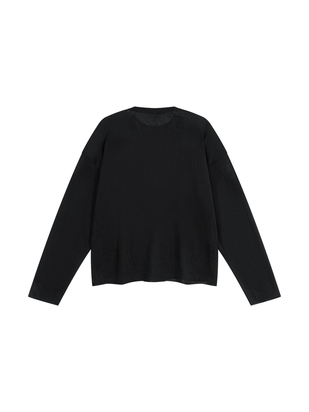 Unisex Raw Edge Long Sleeve T-Shirt