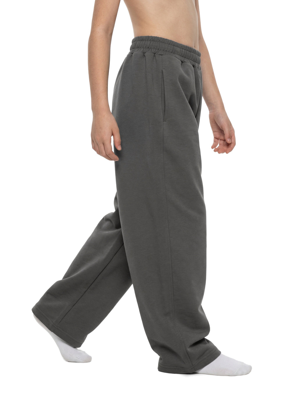 Kids' Loose Wide-Leg Sweatpants