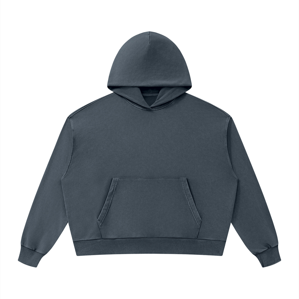 Unisex Mineral Wash Boxy Hoodie