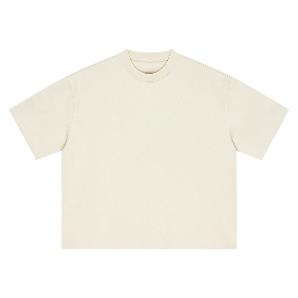 Mild Apricot Unisex Boxy Oversized T-Shirt front view