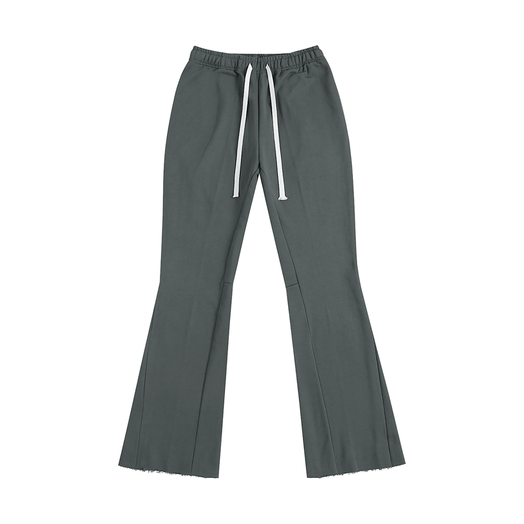 Unisex Flared Sweatpants – Grey front view