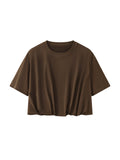 Women’s Crop Bubble Hem T-Shirt