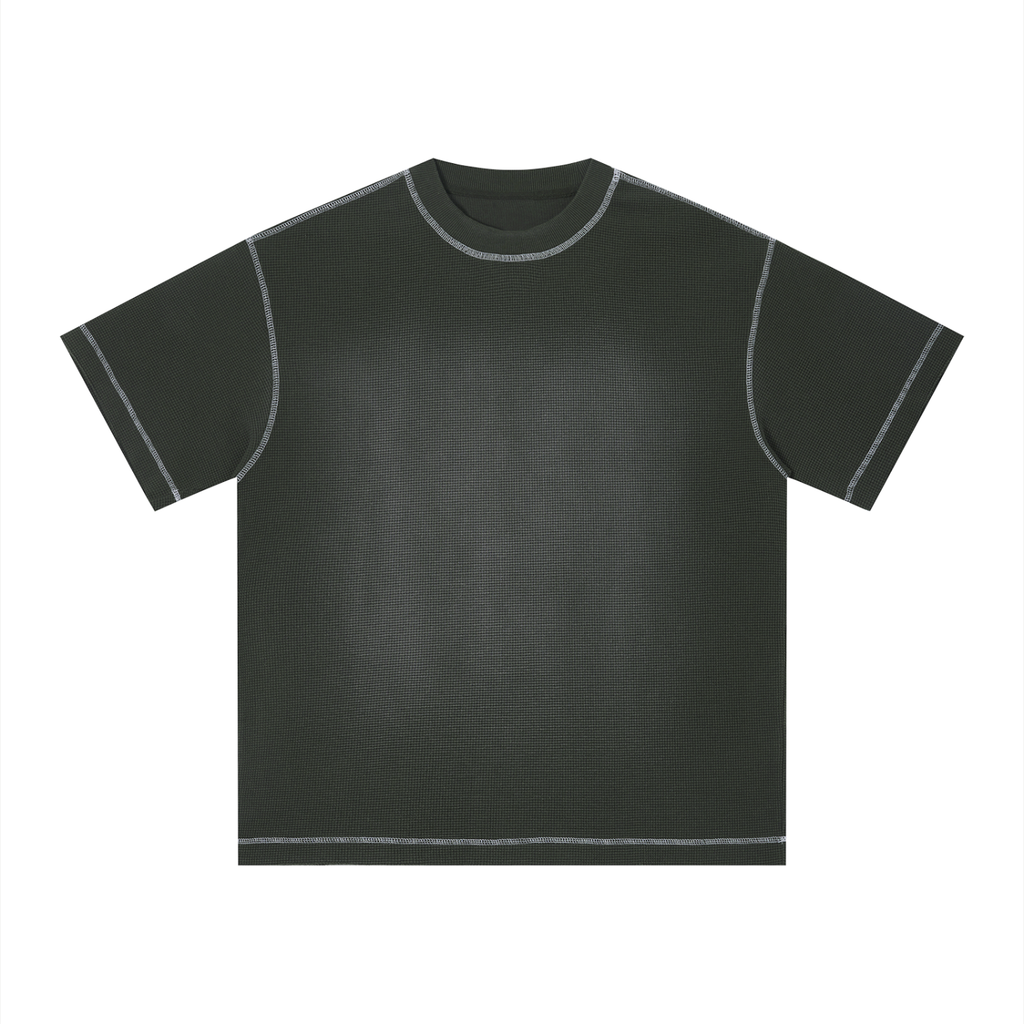 Unisex Sunfade Waffle Boxy T-Shirt