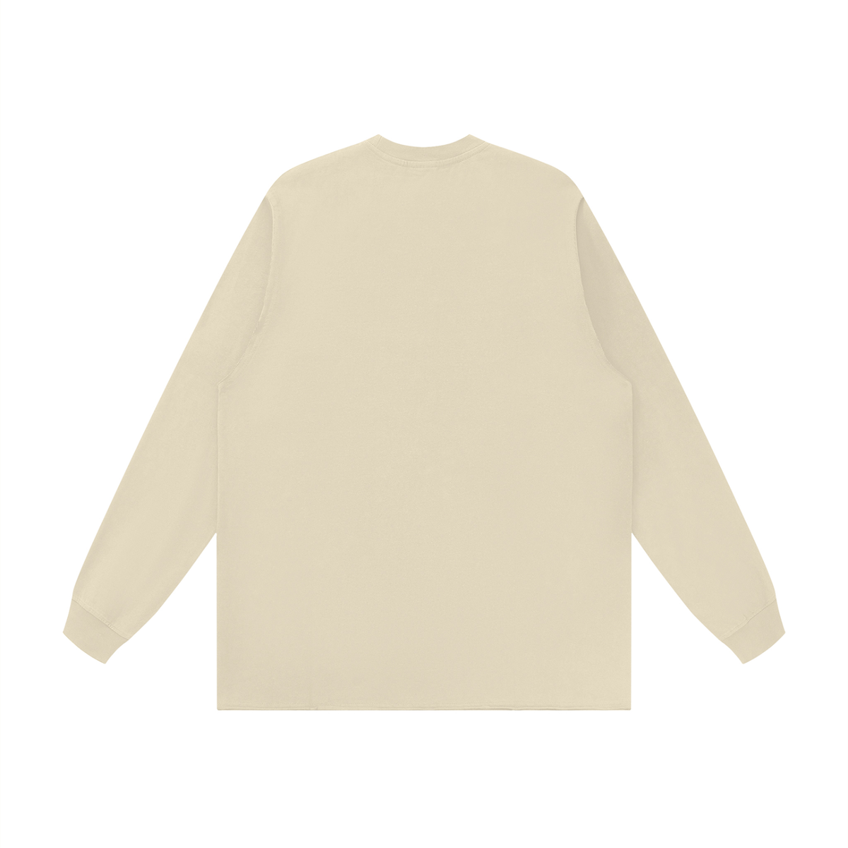 Unisex Raw Hem Long Sleeve T-Shirt