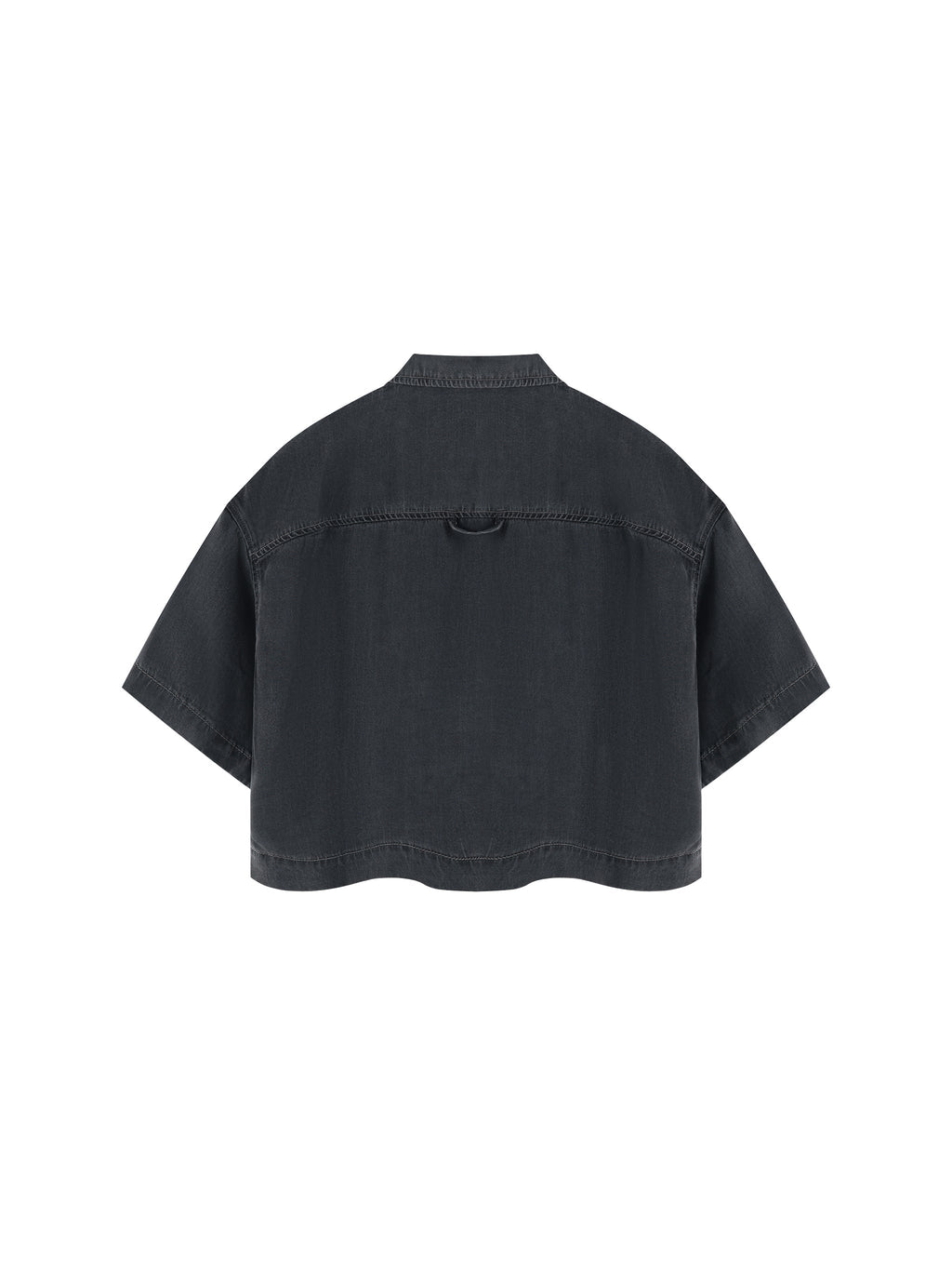 Women's Vintage Wash Boxy Cropped Shirt
