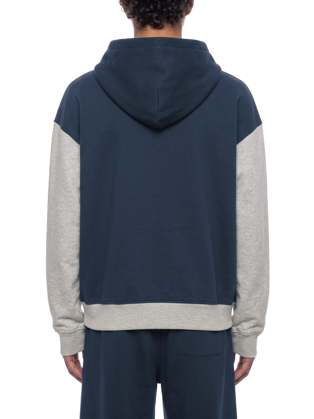 Unisex Color Block Fleece Full Zip Hoodie