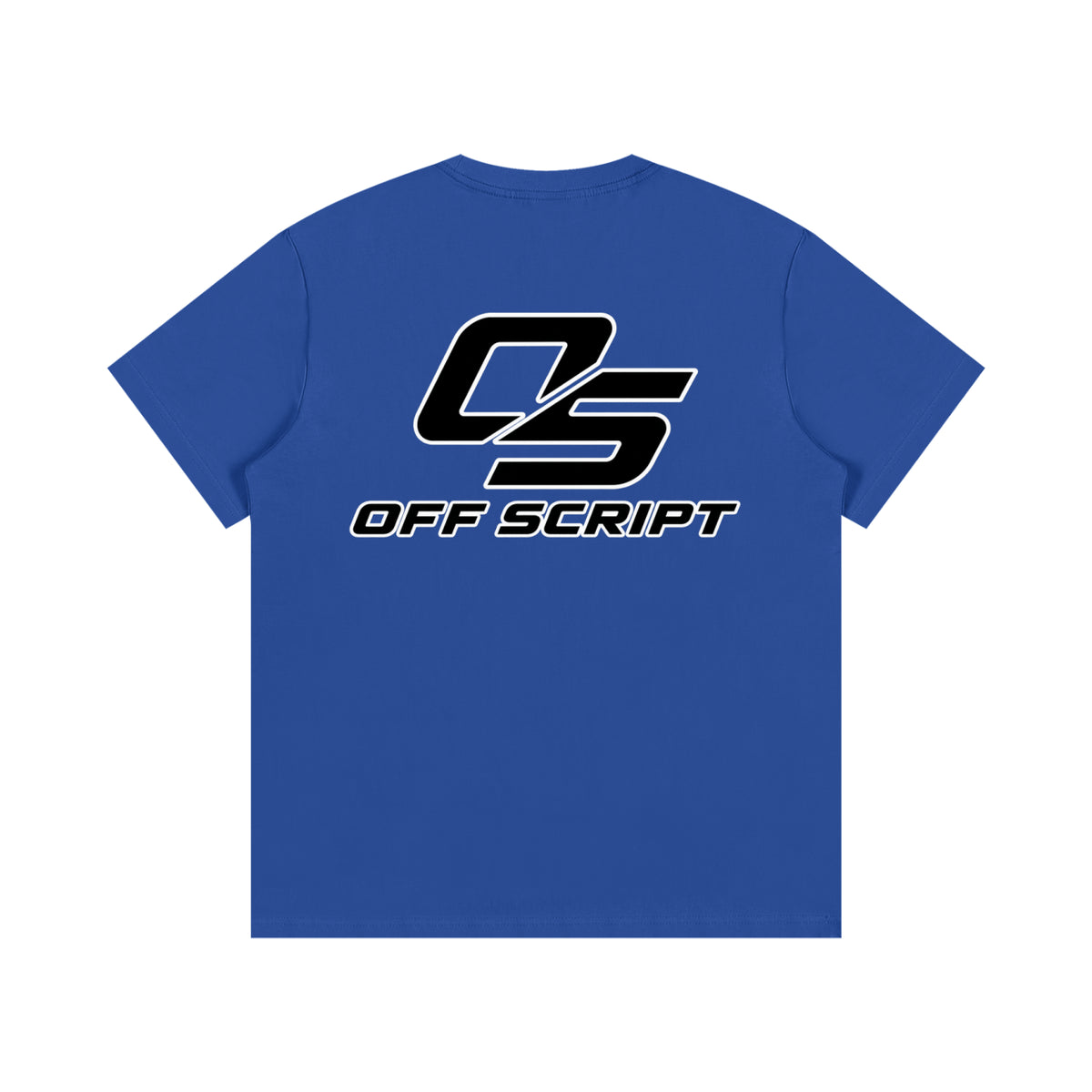 One Nation Essential Cotton T-Shirt - Colorful Blue back product view