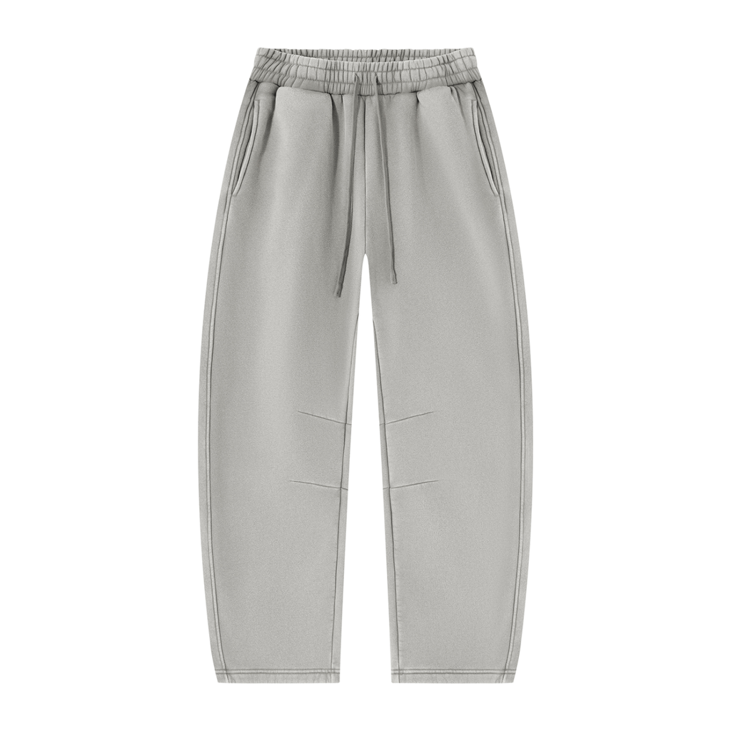 Unisex Vintage Wash Barrel-Leg Fleece Sweatpants V3