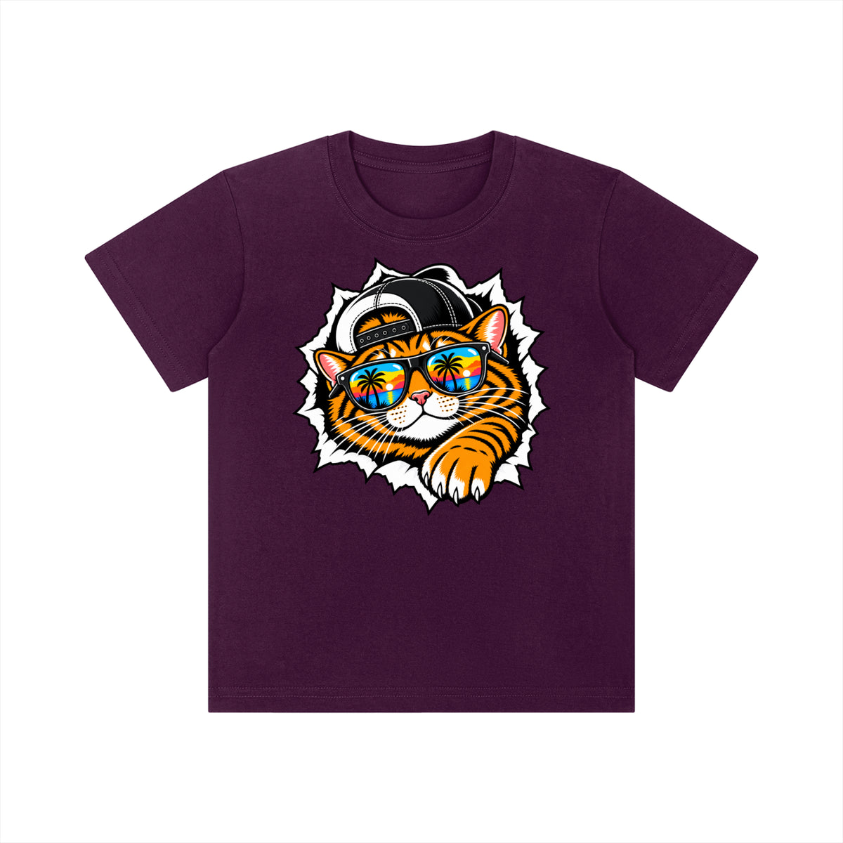 Cool Cat Kids' Crewneck Short-Sleeve T-Shirt