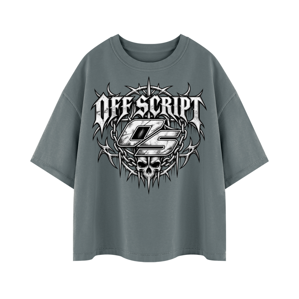 Off Script OS Tribal Vintage Wash Boxy T-Shirt