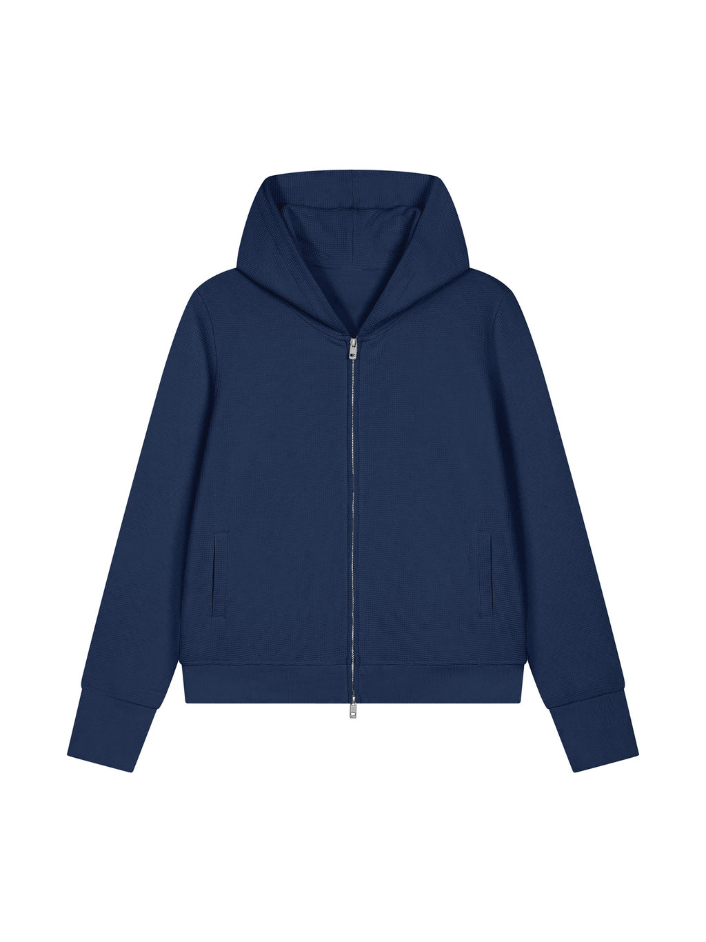 Women's Waffle Full Zip Hoodie
