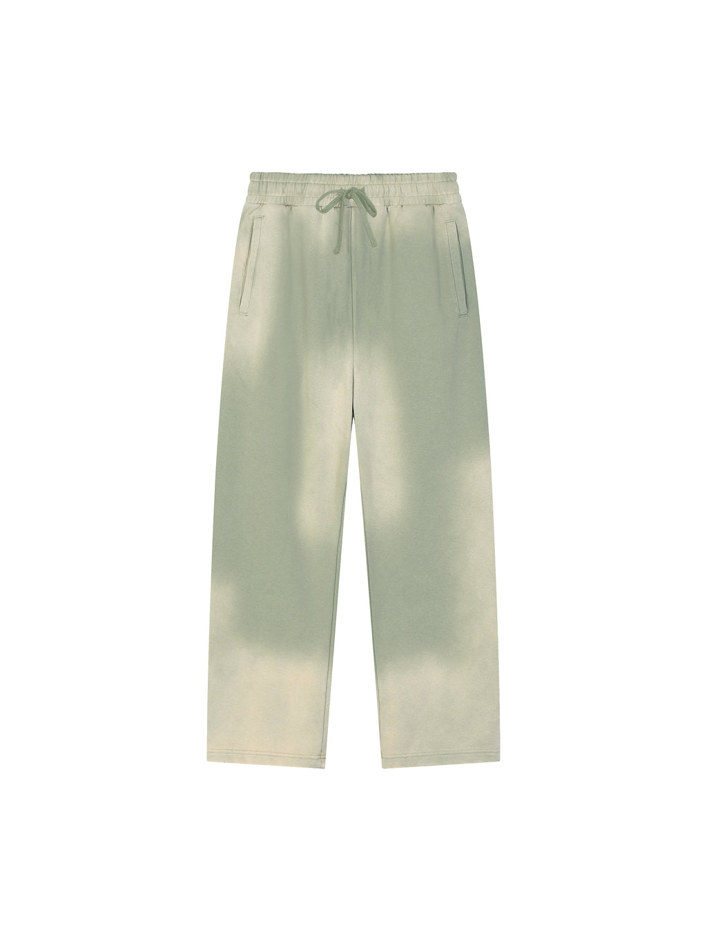 Sun Fade Raw-Edge Straight-Leg Sweatpants