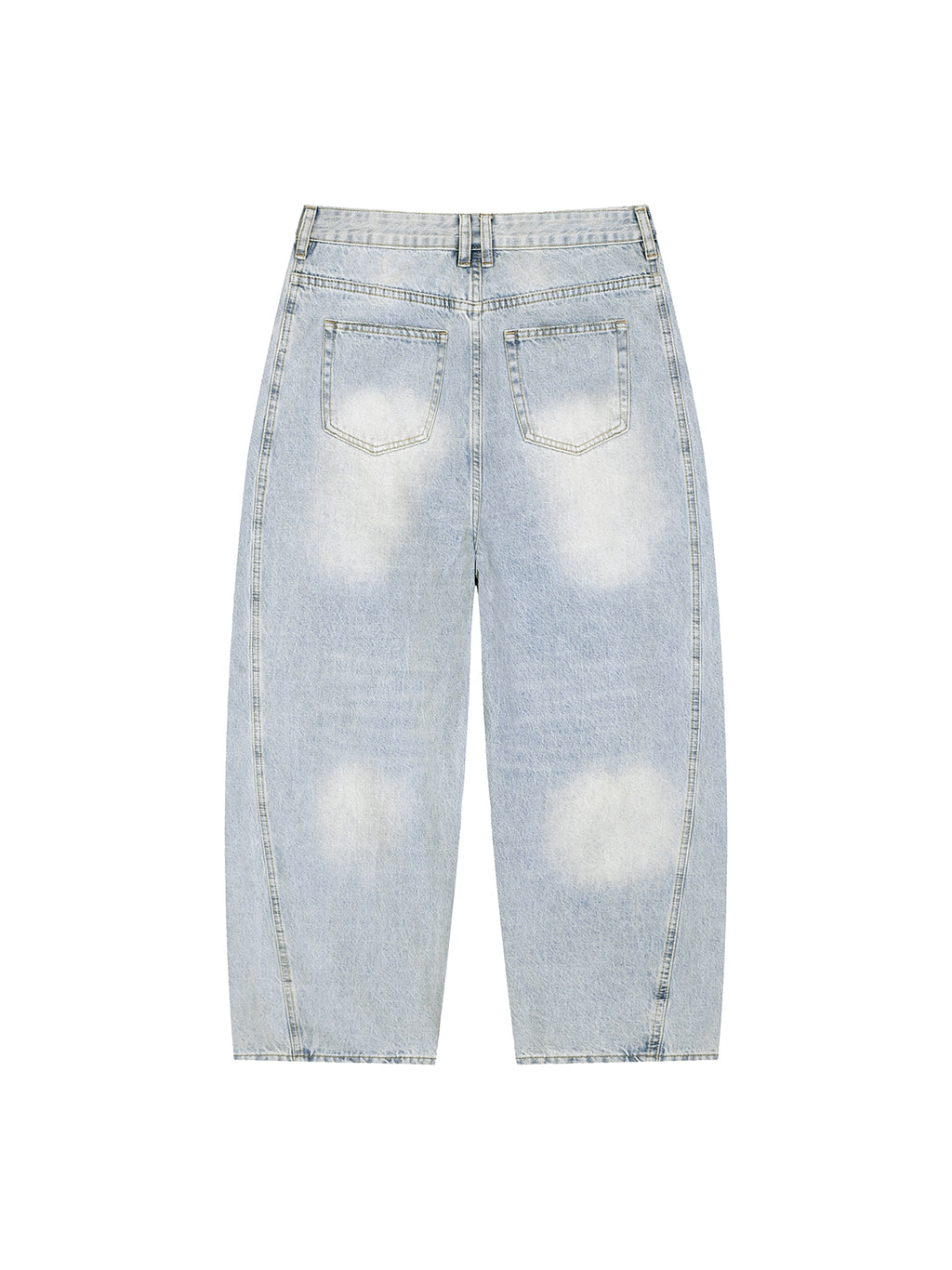 Men’s Vintage Wash Sunfade Barrel Leg Jeans