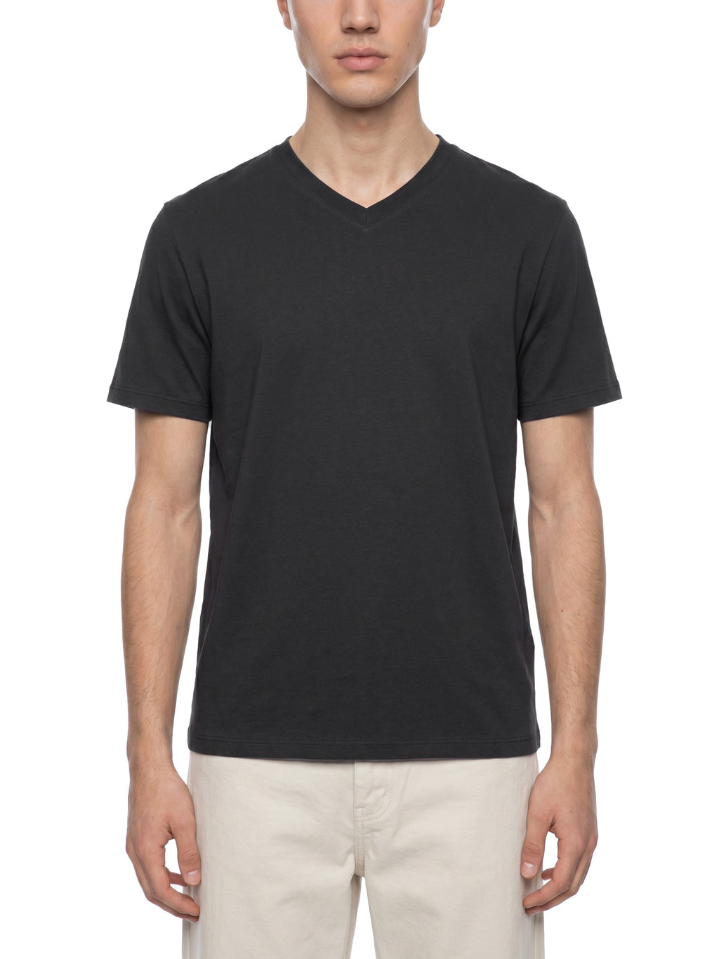 Men's Solid V-Neck T-Shirt