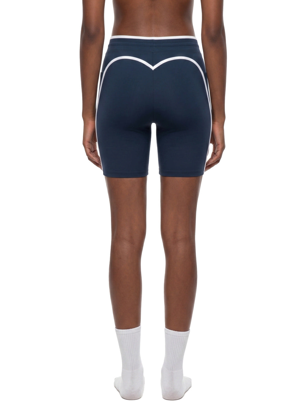 Women's High Rise Color Block Yoga Shorts
