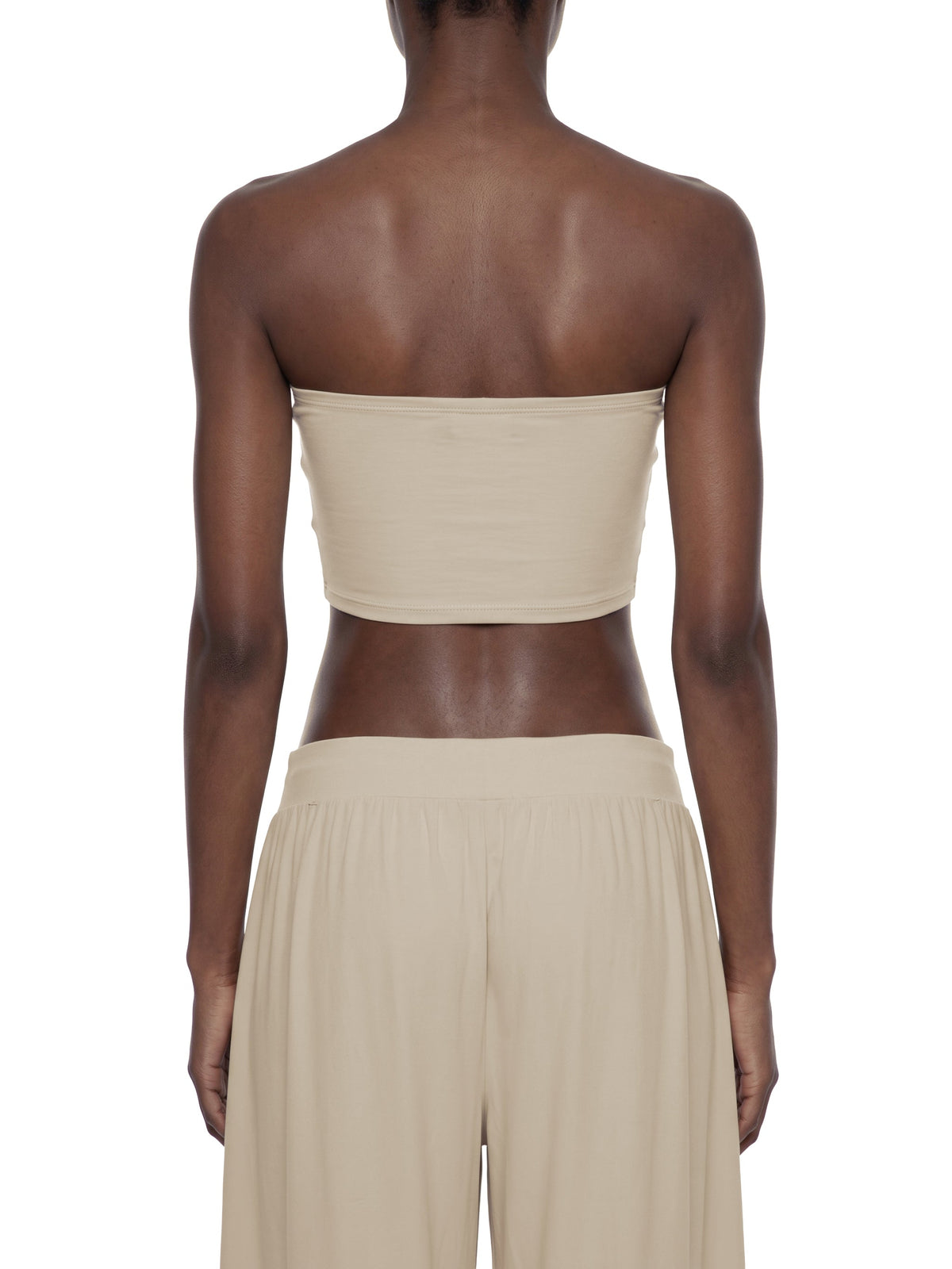 Women's Ruched Cropped Tube Top