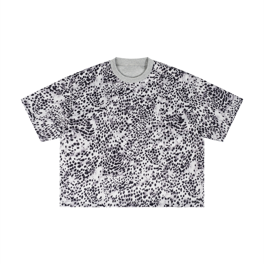 Unisex Leopard Print Boxy T-Shirt