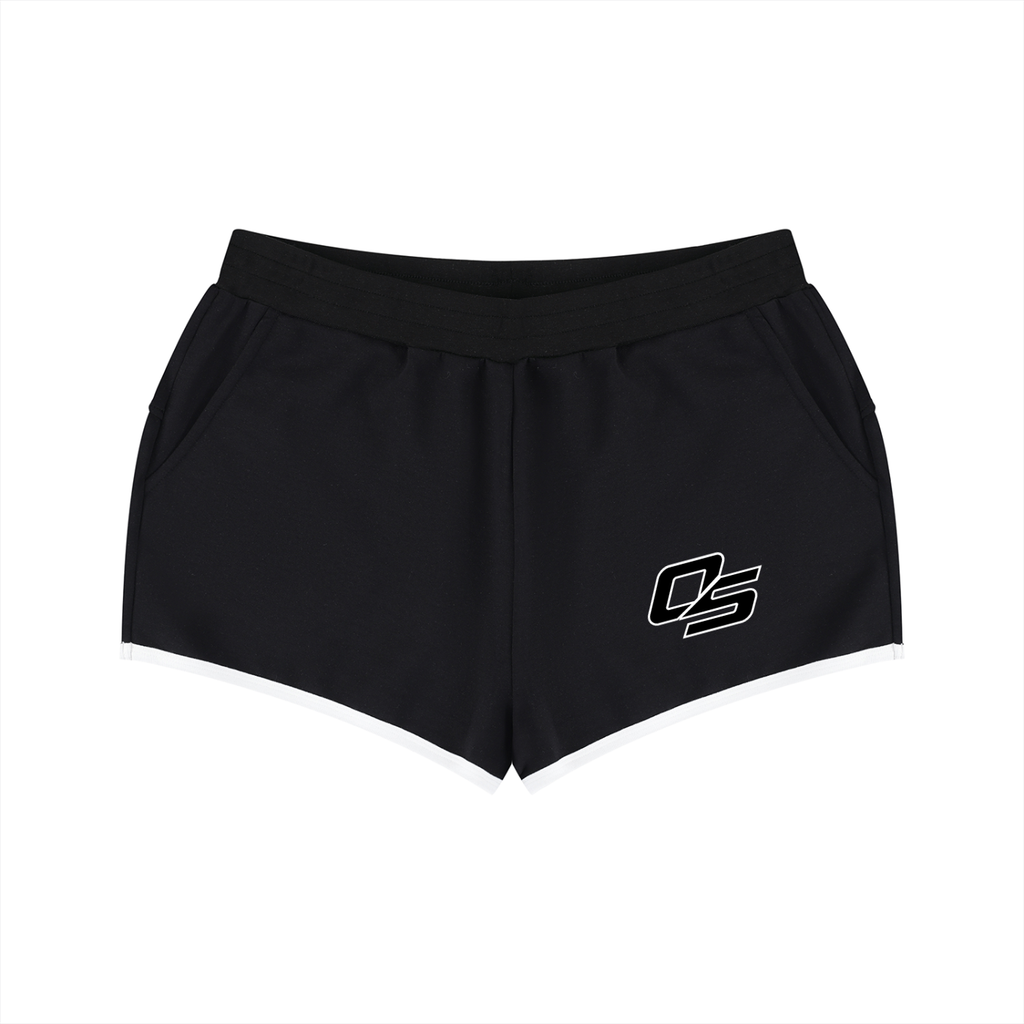 Off Script Women’s Retro Contrast-Binding Shorts