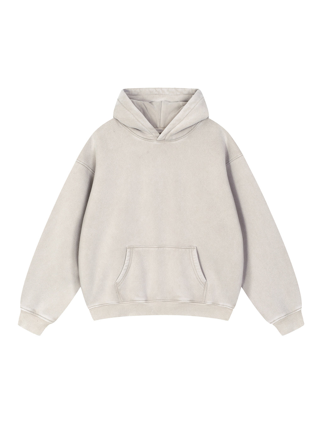 Snow Wash Fleece Oversize Hoodie – Mild Apricot