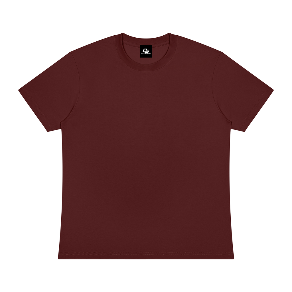 Off Script Sorona Crewneck T-Shirt - Jujube Red front view