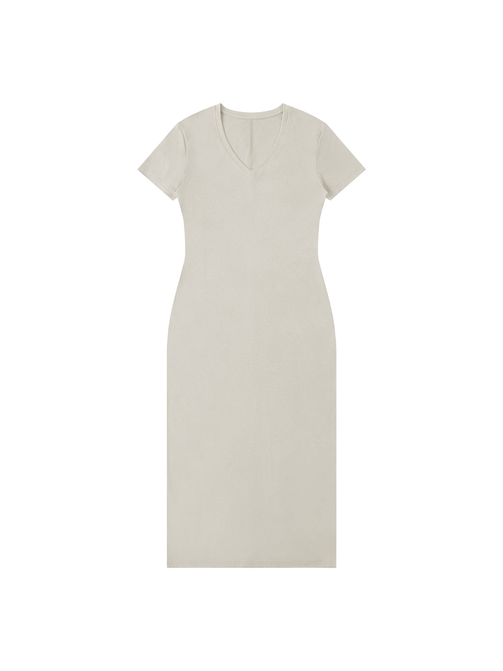 Women's V-Neck Short Sleeve Maxi Dress